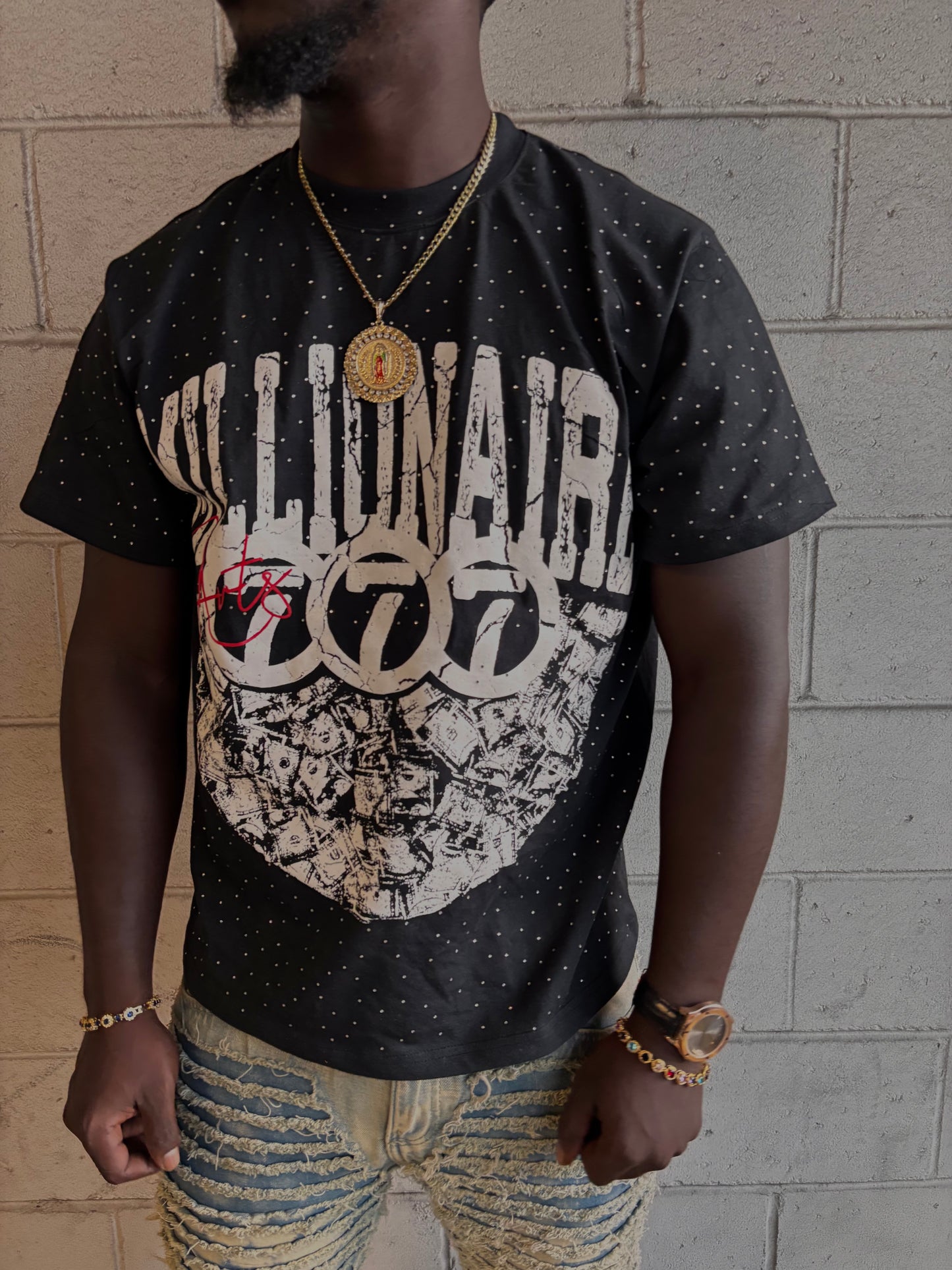 Lucky 7 Tee (Black)
