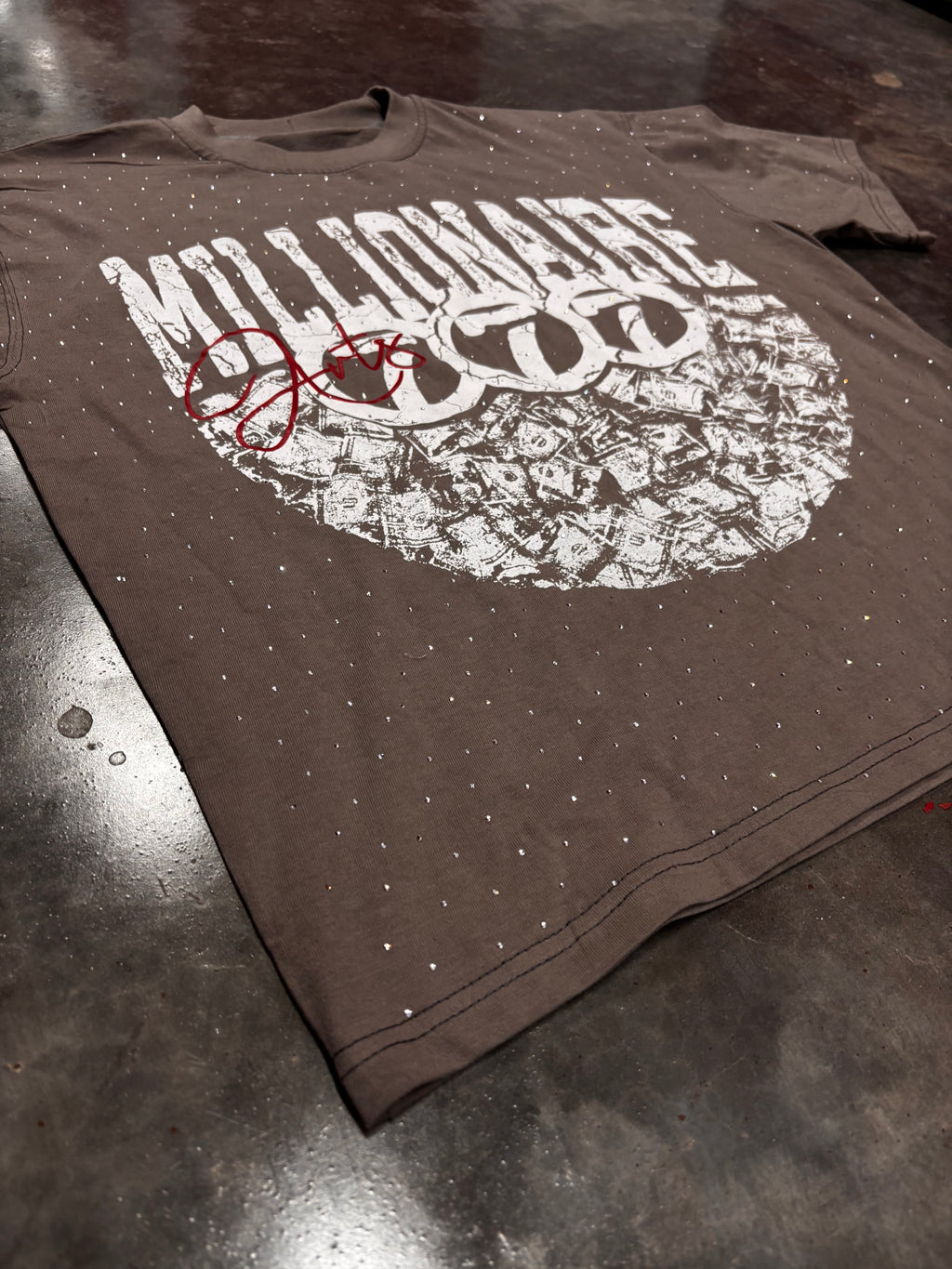 Millionaire Money Tee (dark grey)